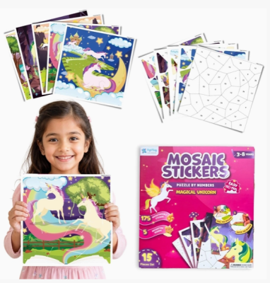 Mosaic Sticker Puzzle – Magical Unicorn (£4.99)